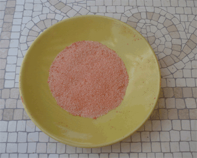 sable de couleur coloré