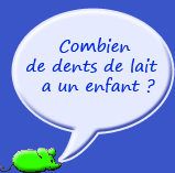 combien de dents a un enfant 