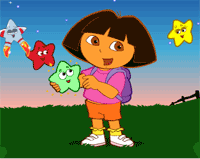 jeu dora attrape les etoiles