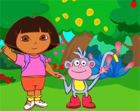 dora jeu cache cache