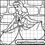 apprendre à dessiner cendrillon avec des quadrillages