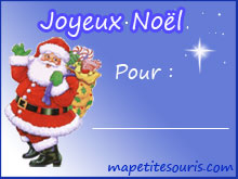 étiquette de noel