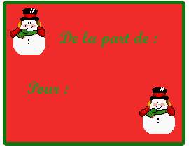 étiquettes de noel