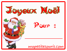 étiquette de noel
