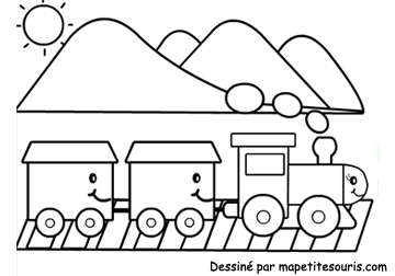 coloring train