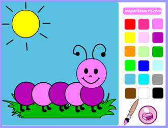 game for kids : ladybird online coloring