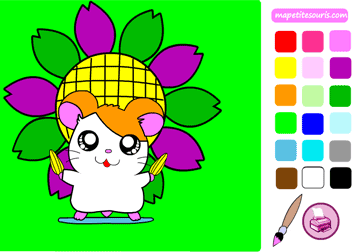 hamtaro online coloring